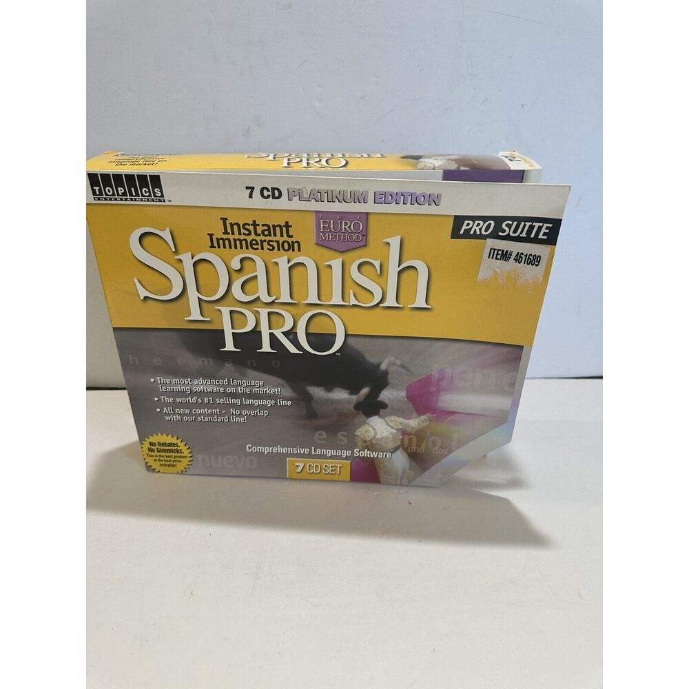 Euro Method Instant‎ Immersion Spanish Language Course Deluxe Edition 7 CD Set